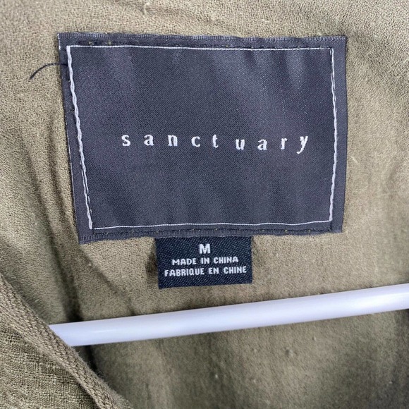 Sanctuary Women’s Full Zip Army Green Utility Jacket #J0188WC066A Size M - Picture 3 of 5